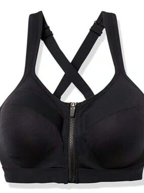 Core 10 Front Zip Full Support Sports Bra 36F (3D)
